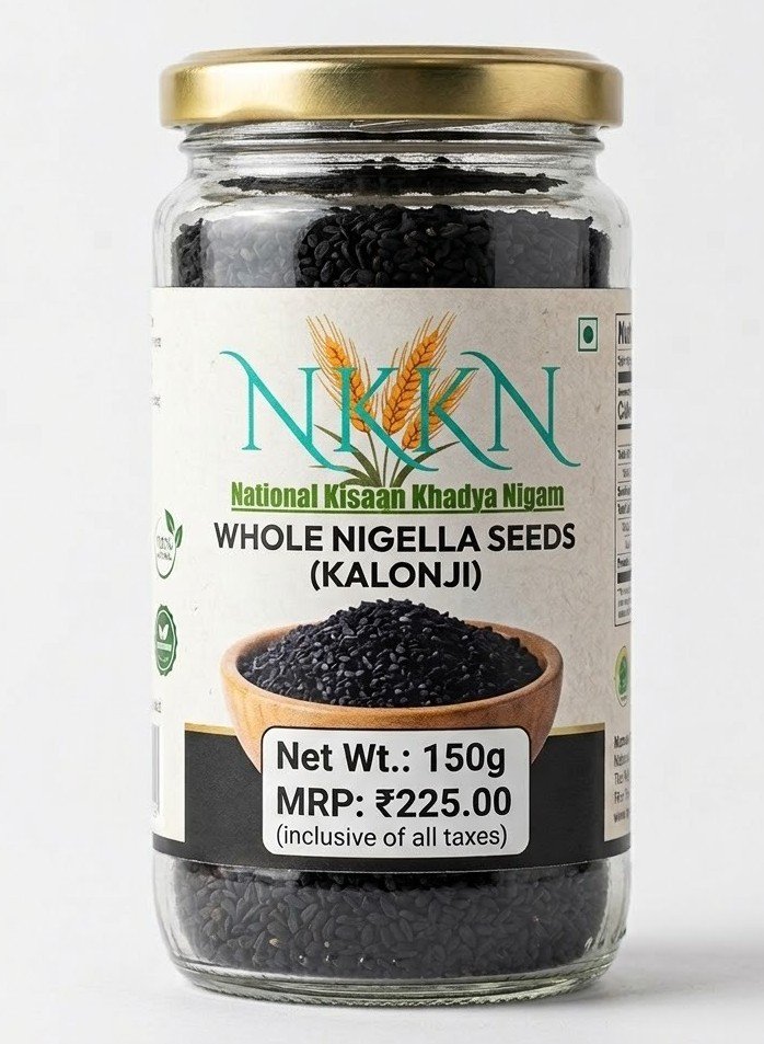 NKKN Brand Whole Nigella (Kalonji) Seeds – A Flavorful and Healthy Kitchen Essential