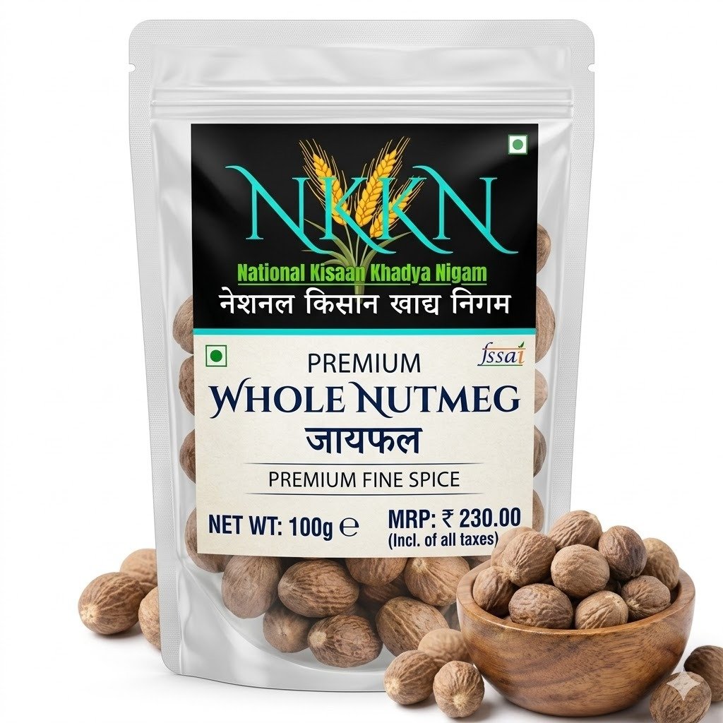 NKKN Brand Premium Whole Nutmeg – A Flavorful Treasure for Every Kitchen